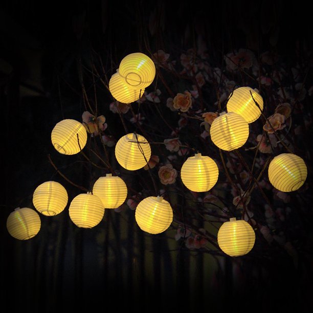 Lantern String Lights, 30 LED Fairy Decorative Solar String Lights