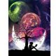 thumbnail image 1 of Cuadros Decorativos 5D DIY Diamond Painting Planet People Full Square Drill Mosaic Art (F153) Tmvgtek embutido en tela, 1 of 9