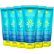 Ocean Potion Spf#15 Sunscreen Lotion 6.8 Ounce Scent Of Sunshine (200ml) (6 Pack)