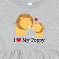 thumbnail image 4 of Inktastic I Love My Poppy Grandpa Girls Baby Dress, 4 of 5