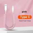 thumbnail image 4 of Matsuzay Cable de carga Cable de de teléfono móvil retráctil Teléfono inteligente Viaje Cable de datos de plástico de cobre reemplazable Electrónica No.06, 4 of 6