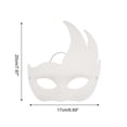 thumbnail image 2 of Unique Bargains 1 Pc Three-Pointed Party Mask White Pulp, 2 of 5