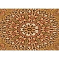 thumbnail image 1 of Ahgly Company Machine Washable Indoor Rectangle Transitional Orange Area Rugs, 5' x 7', 1 of 7