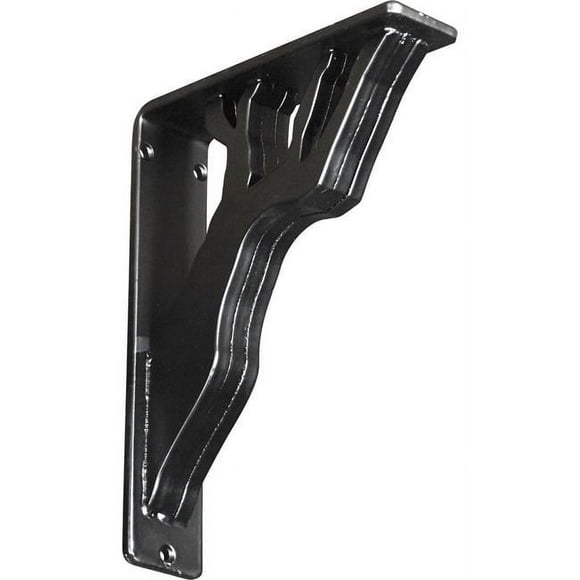 Ekena Millwork BKTM02X07X10TDA Support en Fer Forgé 2 x 7.5 x 10 Po - Triple Centre Enduit Poudre, Noir
