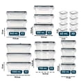 thumbnail image 4 of Juego de Recipientes para Alimentos, Toppers para Lunch, 32 Piezas, Sin BPA, Recipientes Herméticos de Plástico, Organización y Almacenamiento de Cocina, Resistentes a Frío y Calor (32), 4 of 7
