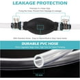 thumbnail image 2 of Gas Siphon Hose Pump, Manual Hand Water pump, Gasoline Transfer Pump for water Gas Oil Petrol Diesel, Fuel Siphon Pump with 2 Durable PVC Syphon Hoses, 2 of 7