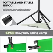 EMART 5x6.5ft Green Screen Backdrop Kit, with Photo Greenscreen Background, Portable T-Shape Stand for Photography, Studio