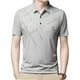 thumbnail image 2 of Camiseta para hombre con solapa, transpirable, absorbente del sudor, elegante sudadera con estampado gráfico L Gris, 2 of 9