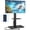 Black with Power Outlet & Shelf, variant on RTVR Universal Floor TV Stand with Swivel Mount for 32"-75" TVs up to 110 lbs, Height Adjustable Black