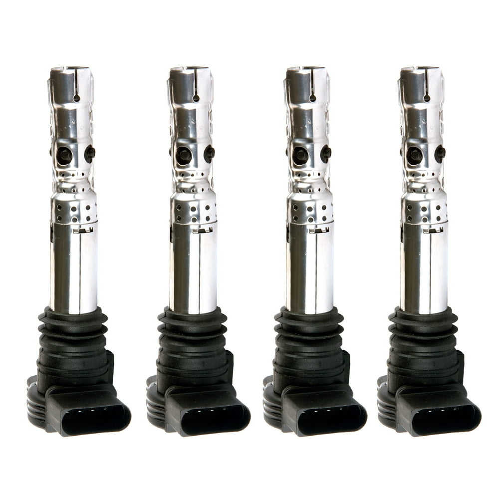 Set of 4 Ignition Coils for Volkswagen Beetle Golf Jetta Passat Audi A4 TT 1.8L C1394 UF411 UF