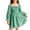 Z3 Green, variant on REDARER Girls Long Sleeve Dress Square Neck Smocked Waist Ruffle Detail A-Line Party Casual Comfortable Everyday Wear,Size:8-9 Years