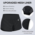 thumbnail image 4 of Shorts para correr mujer CRZ YOGA con costura interna de 2.5" negro, 4 of 6