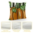 thumbnail image 4 of YINGXI Thanksgiving Fall Pumpkin Decorative Throw Pillow Covers, Check Stripes Cushion Case Decor, Orange Home Sofa Couch Decoration 22x22in, 4 of 5