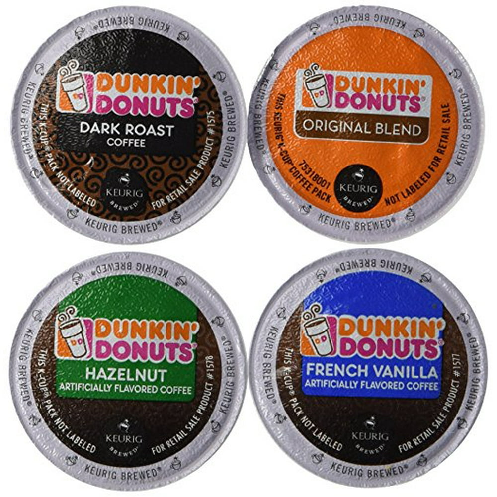 Dunkin' Donut Coffee KCups, Variety Pack (Original Blend, Dark Roast
