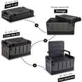 thumbnail image 5 of Versatile Foldable Seatable Camping Box Car Organizer Heavy Duty Storage Bins With Lids Box Trunk,Durable Plastic,60L Can Store Clothes, Toys Camping Equipment in Large Capacit (black), 5 of 9