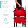 thumbnail image 2 of Vagón utilitario para exteriores Best Choice Products con toldo rojo, 2 of 7