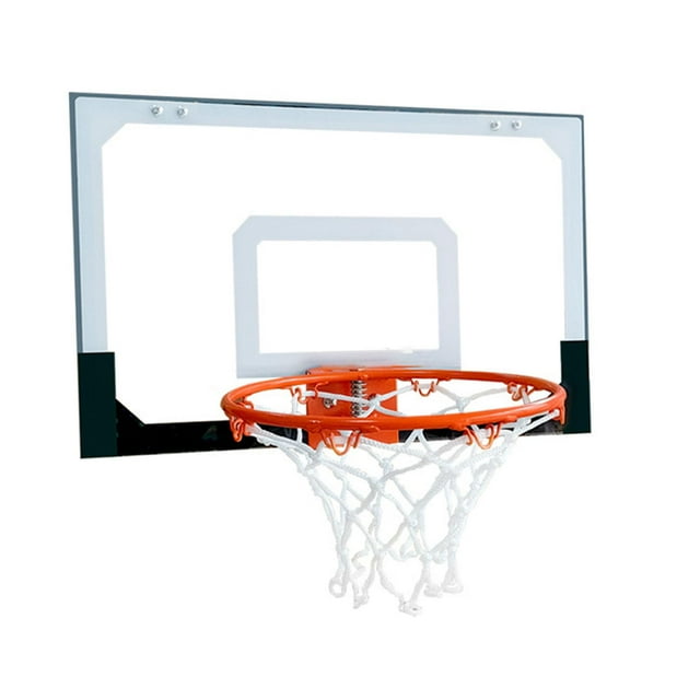 Aro de baloncesto, portería de baloncesto, tablero de baloncesto fácil de montar para interiores y exteriores, juegos de baloncesto para puertas, 45 cm x 30 cm