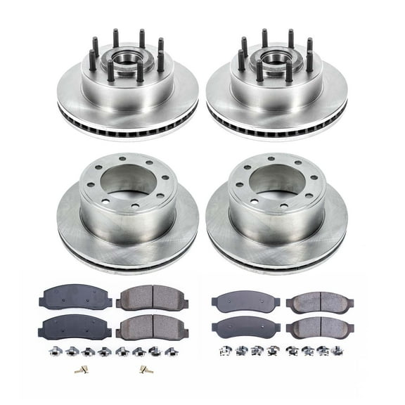 Ultimate Brakes Front and Rear Semi-Metallic Brake Pad and Rotor Kit with Hardware WM81352