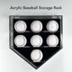 thumbnail image 2 of Vitrina de Béisbol de 7 Agujeros, Gabinete Montado en la Pared a Prueba de Polvo Estante de Exhibición de Almacenamiento de Bolas con Tapa de Sellado Magnético para, 2 of 9