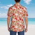 thumbnail image 4 of Balery Dragonfly Mushroom Camisas hawaianas de manga corta para hombre, camisas playeras de corte holgado, camisas de vacaciones con botones,X-Large, 4 of 7