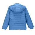thumbnail image 6 of ATOGUTA Girls Down Coat Kids Winter Quilted Hooded Puffer Jacket with Zipper Pockets Size 3T-12, Blue, 6 of 6