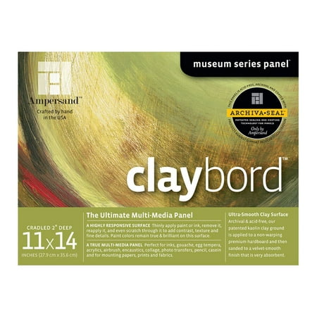 UPC: 0707310011138 | Ampersand Art Claybord  Cradled  2  Profile  11  x 14