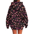 thumbnail image 6 of Enjoytime Halloween Hoodie for Women Ghost Printed Long Sleeve Sweatshirt Fall Fashion Cute Vintage Pullover Tops, 6 of 6