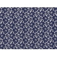 thumbnail image 2 of Zelouf Harbor Floral Lace W/clear Coating  , Sewing, DIY, Crafts Fabric by the Yard, Navy Honor, 1 Yard, 2 of 2
