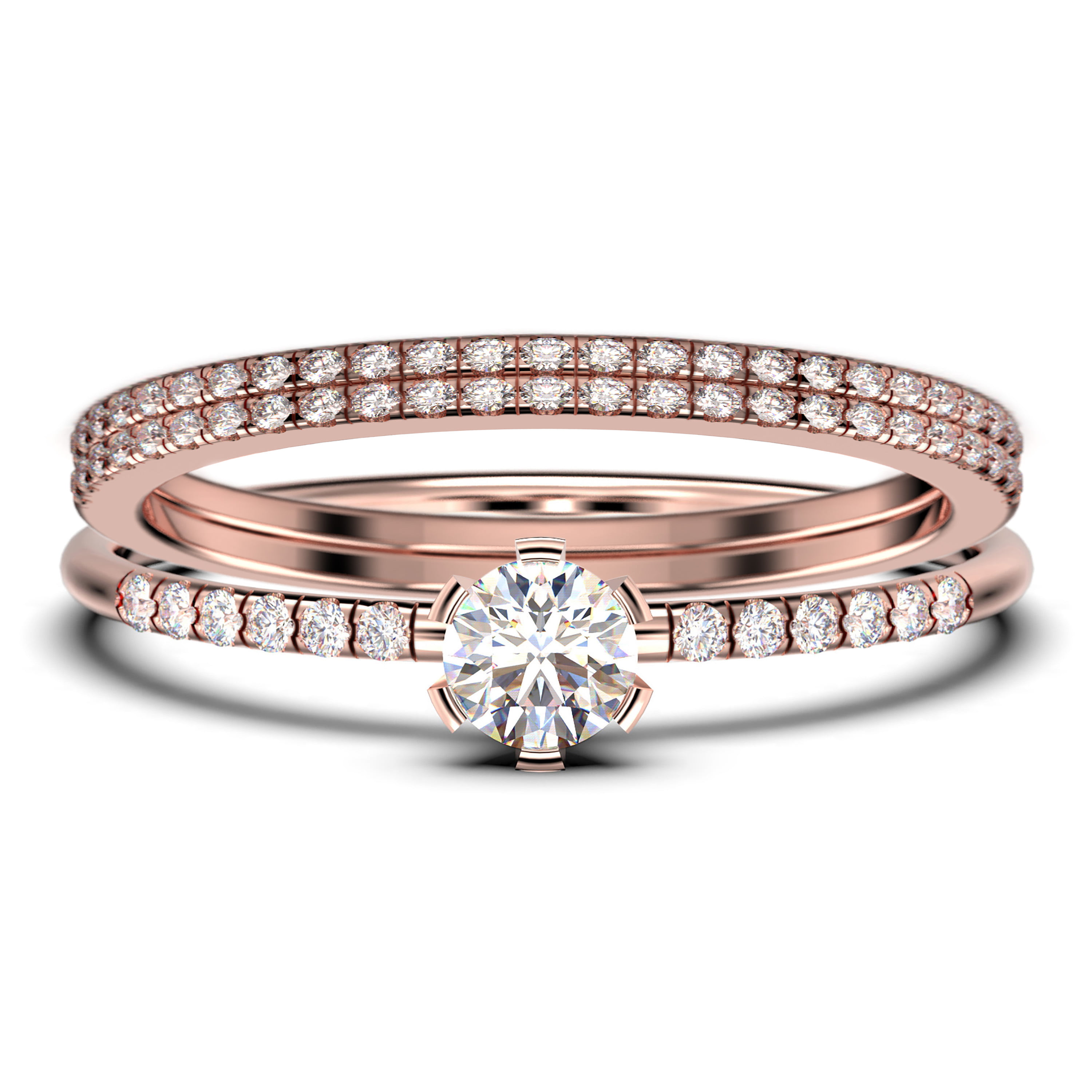 Details about   10K White Gold Split Shank Diamond Multi Circle Design Fashion Ring Band 1/8 CT. 