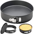 thumbnail image 1 of shiyou-7 Inch Springform Pan Round Non Stick Cheesecake Pan Durable Baking Cake Pans with Removable Bottom Cake Molds for Baking, 1 of 4