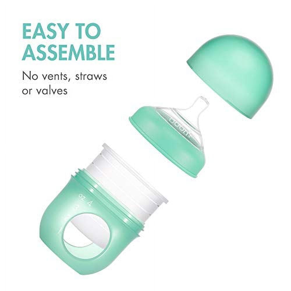 Boon NURSH® Reusable Silicone Pouch Bottles - 4oz - Mint (3pk)