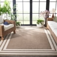 thumbnail image 4 of SAFAVIEH Cabana Henry Striped Indoor/Outdoor Area Rug, Dark Beige/Ivory, 9' x 12', 4 of 17
