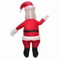 thumbnail image 3 of Red Inflatable Santa Claus Inflatable Dress Up Blow Up Santa Claus Costume Cosplay Party Halloween Suit Decoration,Height 59"–74.8",Gold Belt, 3 of 4