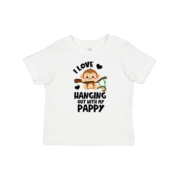 Inktastic Monkey I Love Hanging out with My Pappy Boys or Girls Baby T-Shirt