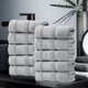 thumbnail image 1 of Juego de 10 toallas de baño rectangulares grises, gruesas y absorbentes, para el hogar, lavar la cara, toalla de regalo, 1 of 8