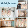 thumbnail image 6 of Colorful Leaves Fall Sink Skirt for Bathroom, Self-Adhesive Under Sink Curtain, Autumn Botanical Pink Yellow Ombre Hide Pipes & Storage Fabric Cabinet Skirt Cover for Kitchen Laundry 32"x55", 6 of 8