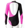 thumbnail image 4 of Zaldita Kids Girls Gymnastics Leotard Long Sleeve Shiny Rhinestone Dance Bodysuit One Piece Athletic Rose 10, 4 of 7