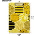 thumbnail image 3 of FMSHPON Geometric Honey Clipboard Hardboard Wood Nursing Clip Board and Pull for Standard A4 Letter 13x9 inches, 3 of 7