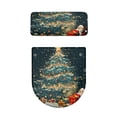 thumbnail image 2 of HELLHERO Christmas Tree Toilet Lid Covers & Toilet Lid Cover and Toilet Tank Lid Cover with Stretch Polyester Fabric for Stretchy Fabric, Stretch Fit, 2 of 8