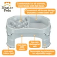 thumbnail image 5 of Neater Pet Brands Raised Neater Slow Feeder Double Diner - Elevated & Adjustable Feeding Height - Improves Digestion, Stops Obesity, and Slows Down Eating, Vanilla Bean, 5 of 11