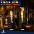 thumbnail image 6 of Korniful Mini Tornado Flame Round Metal Tabletop Fire Pit,Birthday Parties & Housewarming Christmas Gifts, Fun for Friday Nights - Black, 6 of 6