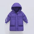 thumbnail image 5 of REDARER Kids Long Puffer Coat Solid Color Down Jacket, Winter Warm Thickened Outerwear for Boys and Girls, Windproof Cold Weather Coats,Size:7-8 Years, 5 of 9