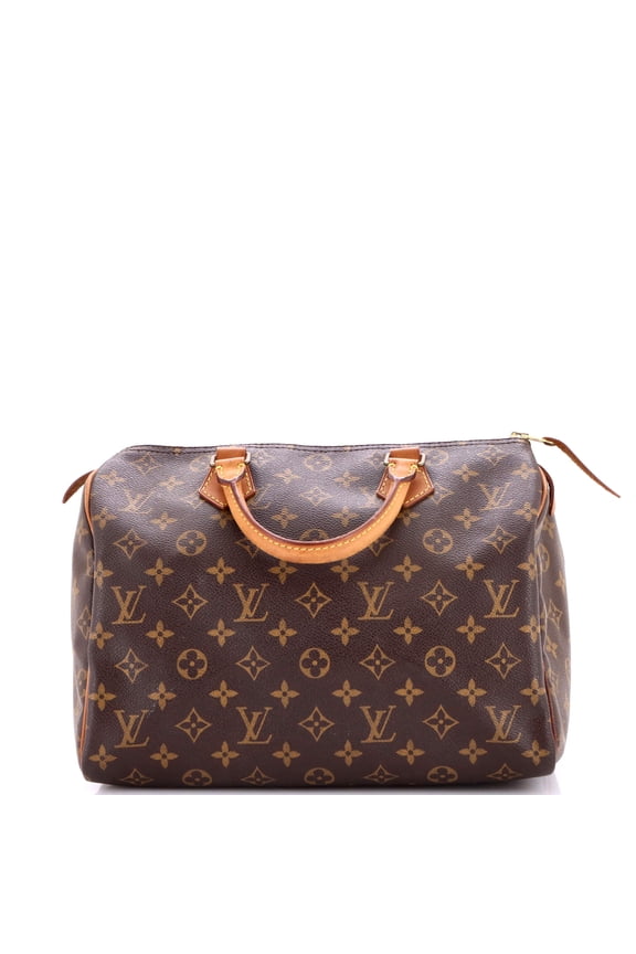 Pre-Owned Speedy Handbag Monogram Canvas 30 By Rebag