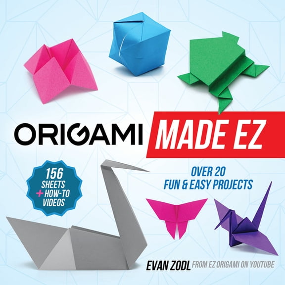 Dover Crafts: Origami & Papercrafts Origami Made EZ: Over 20 Fun & Easy Projects with 156 Sheets of Origami Paper   How-To Videos, (Paperback)