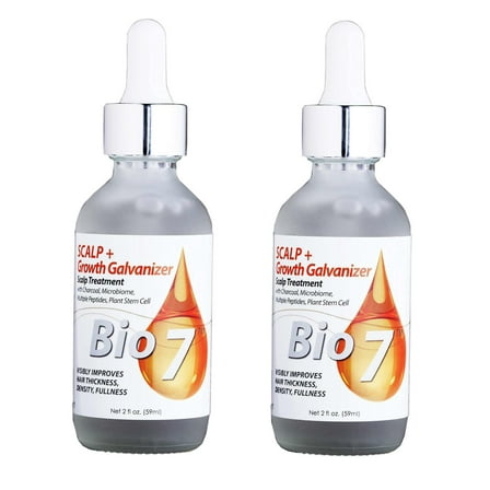 By Natures Bio7 Scalp  Growth Galvanizer Treatment 2 Fl Oz (2 Pack)