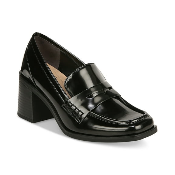 Alfani Womens Jeenny Penny Loafers Black Box Smooth 9.5M