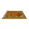 thumbnail image 2 of Ahgly Company Machine Washable Indoor Rectangle Persian Yellow Traditional Area Rugs, 5' x 7', 2 of 4