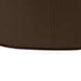 thumbnail image 4 of Noble House Derring Faux Leather Large Ottoman, Dark Brown, 4 of 7
