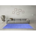 thumbnail image 3 of Ahgly Company Machine Washable Indoor Square Oriental Blue Industrial Area Rugs, 8' Square, 3 of 4