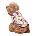 thumbnail image 5 of Fotbe Tulips Flowers Print Small Dog Sweater Hoodies Pet Grey Hooded Soft Fleece Sweatshirts with Pocket Fall Winter Puppy Cat Sweaters Warm Clothes-Medium, 5 of 7